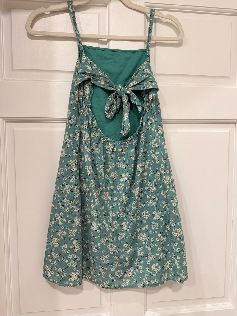 American Eagle Outfitters Teal Floral Sundress